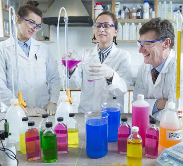 Working in the Science Lab