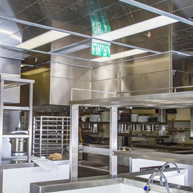 Stainless Steel Equipment and Food Processing Surfaces cleaned using food-safe surface disinfectants.