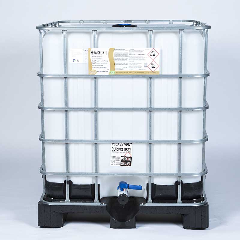 Hexa-cel RTU is a teat disinfectant suitable for use by Foam, Dip or Spray.
