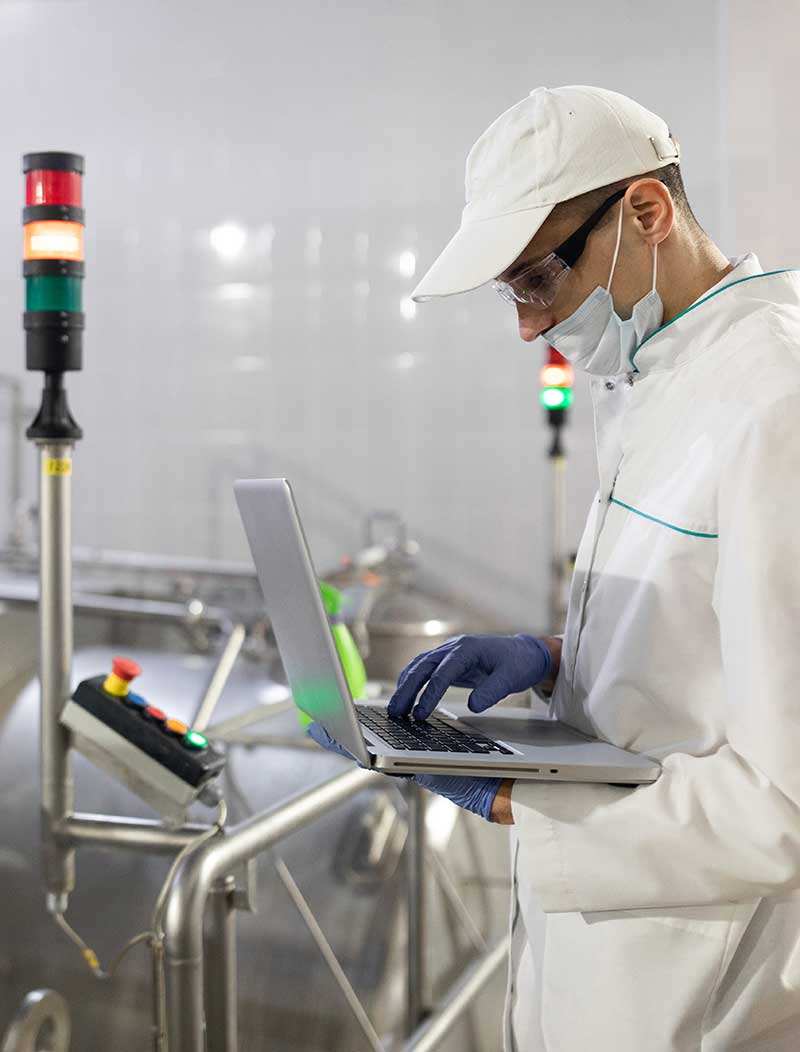 Scientist at work in the R&D Lab.