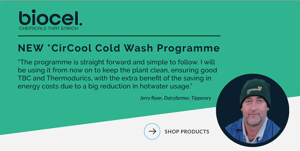 Testimonial about CirCool Chlorine Free Dairy Wash Cycle from Jerry Ryan Dairy Farmer